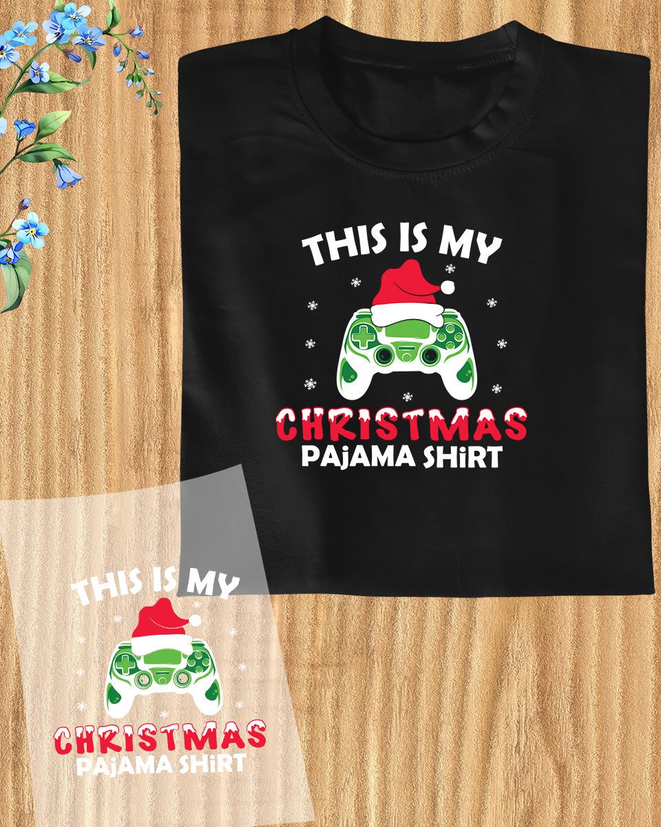 This is My Christmas Pajama Shirts Trendy DTF Transfer Film