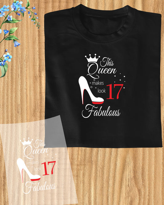 17th Birthday Queen DTF Transfer Film