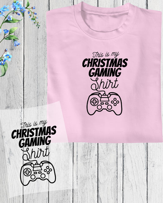 This is My Chritmas Gaming Shirt DTF Transfer Film