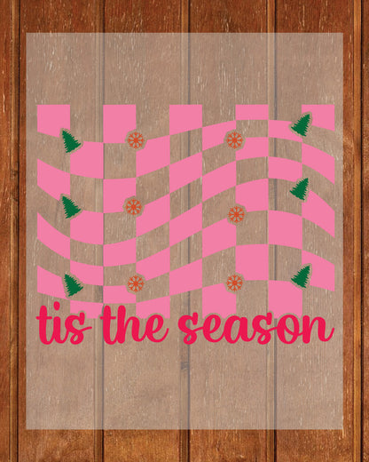 Tis the Season Boho Flower Christmas DTF Transfer Film