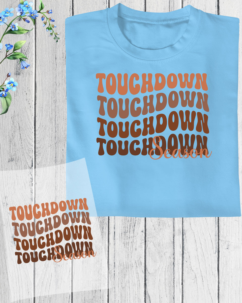 Touchdown Season Football Trendy DTF Transfer Film