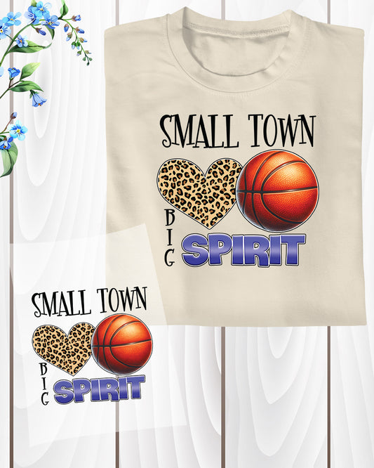 Small Town Spirit Basketball DTF Transfer Film