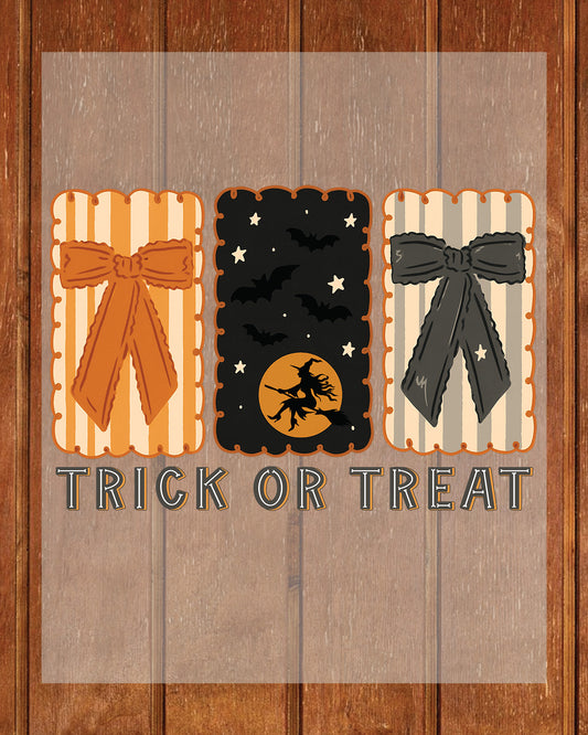 Trick or Treat Halloween DTF Transfer