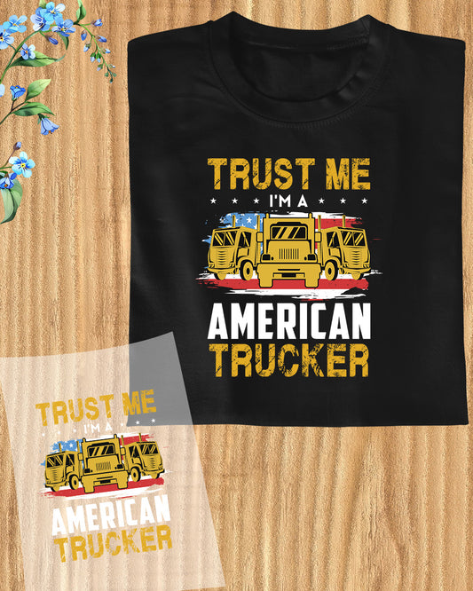 American Trucker Gift DTF Transfer Film