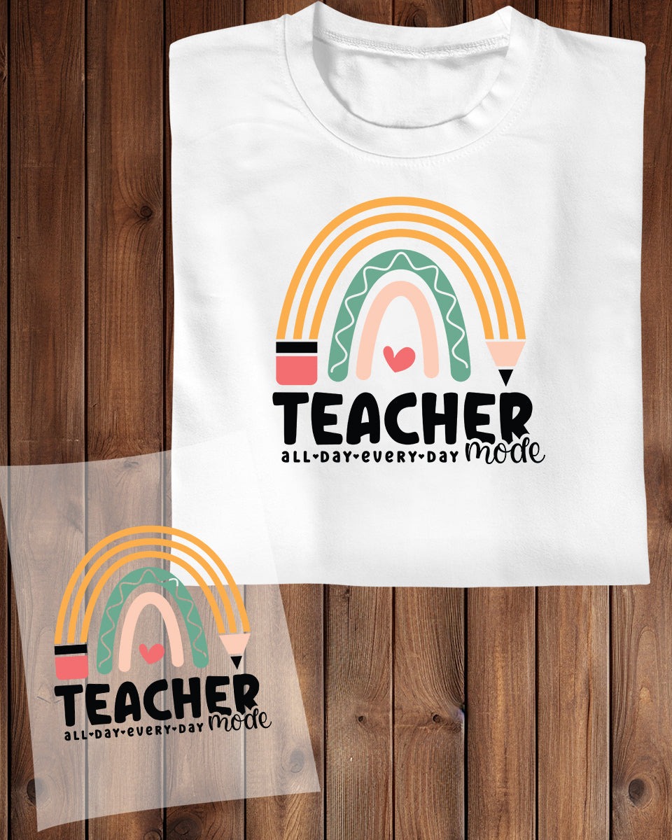 Teacher Rainbow DTF Transfer Film