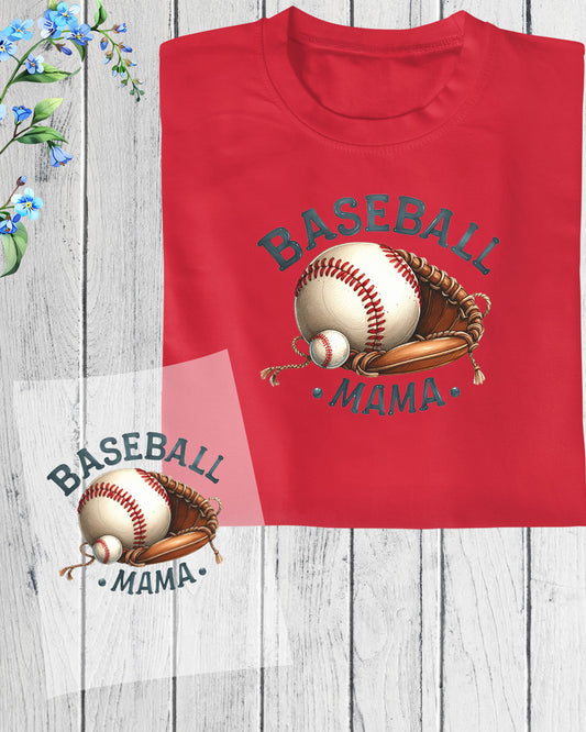 Baseball Mama Groovy Gift DTF Transfer Film