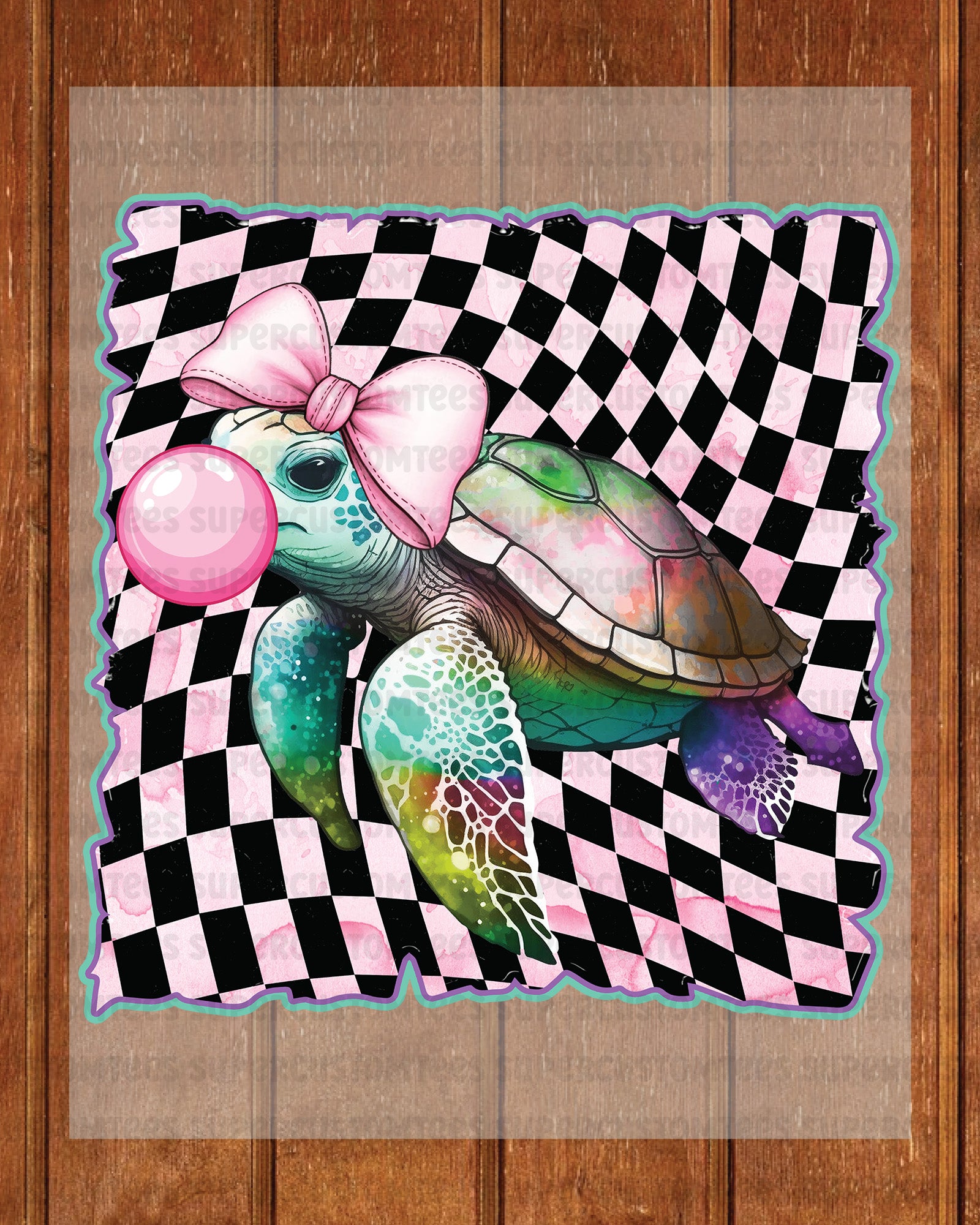 Turtle DTF Transfer Ready to Press