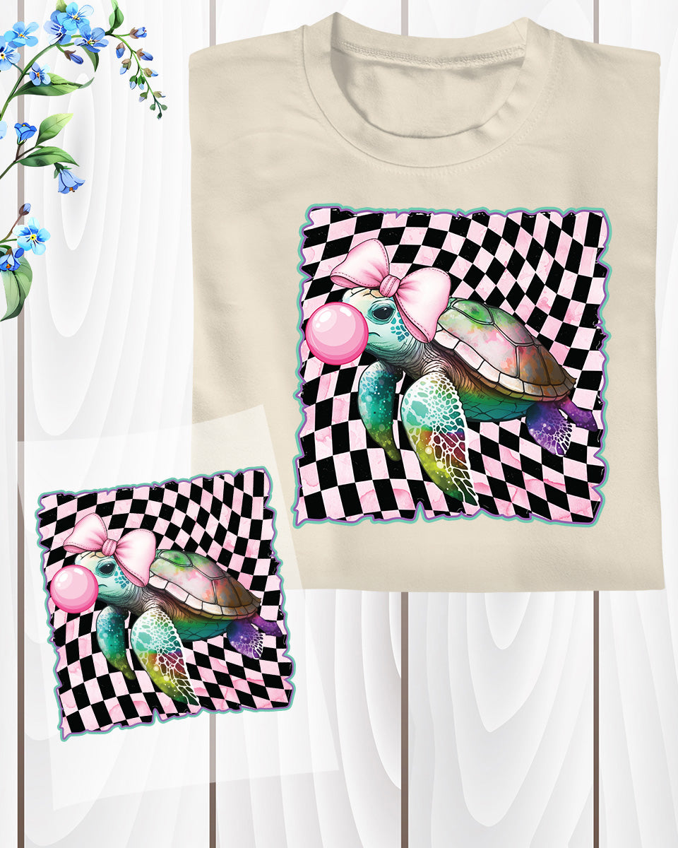 Turtle DTF Transfer Ready to Press