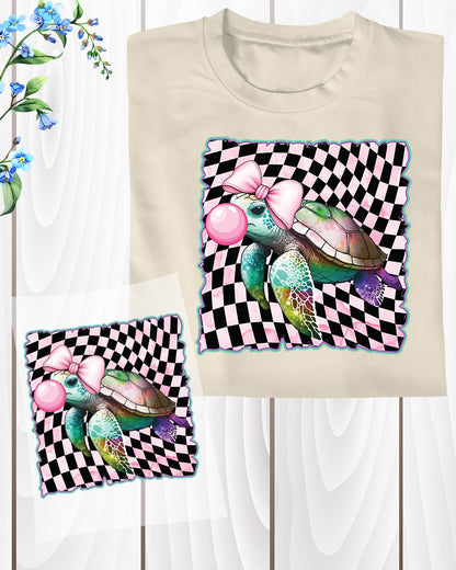 Turtle DTF Transfer Ready to Press