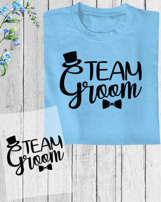 Team Groom Trendy Gift DTF Transfer Film