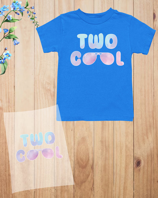 Two Cool Birthday DTF Transfer Film