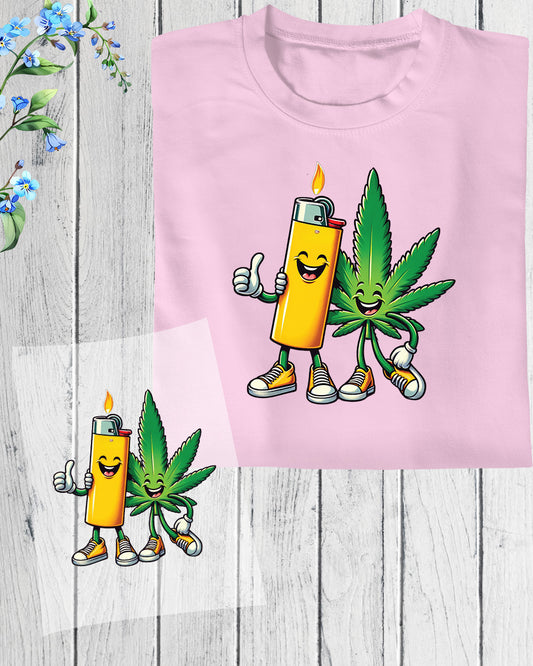 Funny Weed T Shirt DTF Transfer Film