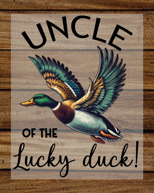 Uncle of the Lucky Duck DTF Transfer