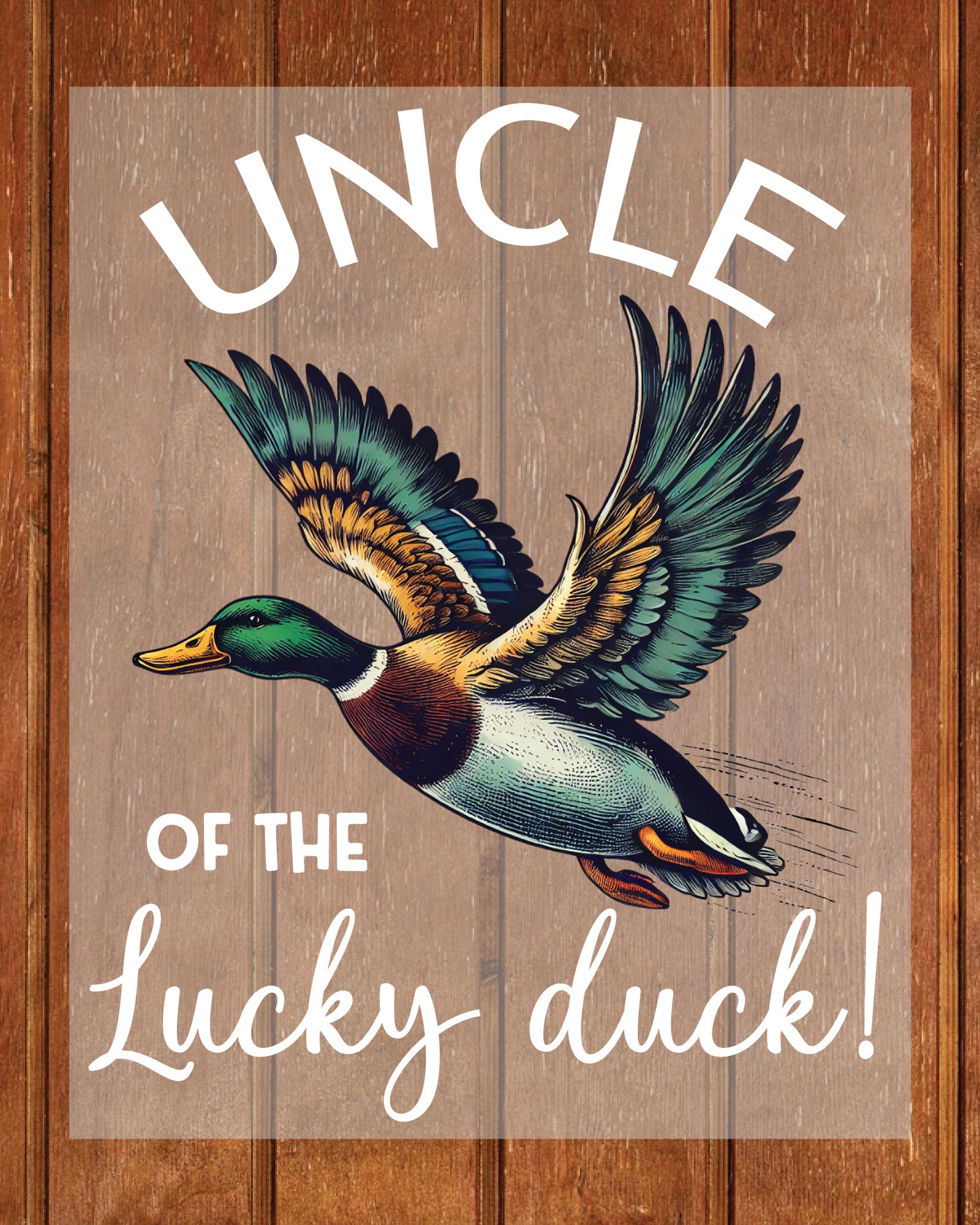Uncle of the Lucky Duck Shirt DTF Transfer
