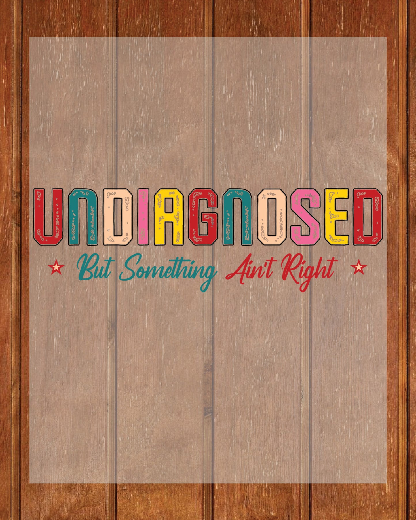 Undiagnosed Mental Health DTF Transfer