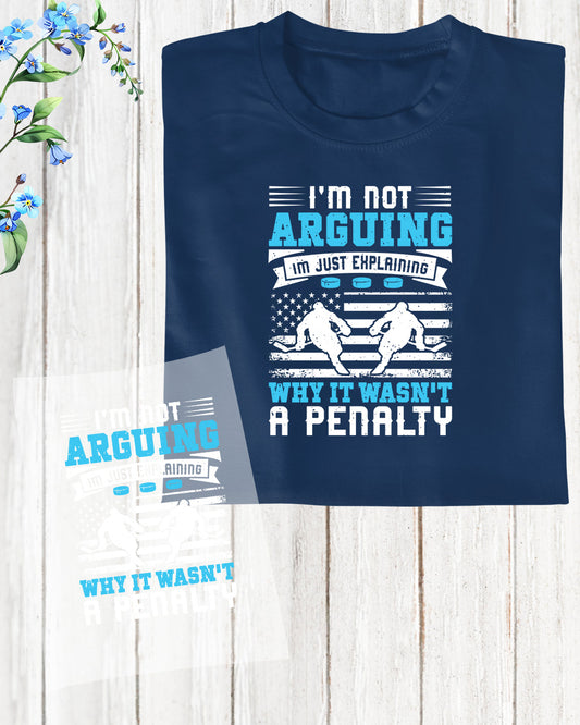 Ice Hockey Funny Slogan DTF Transfer Film