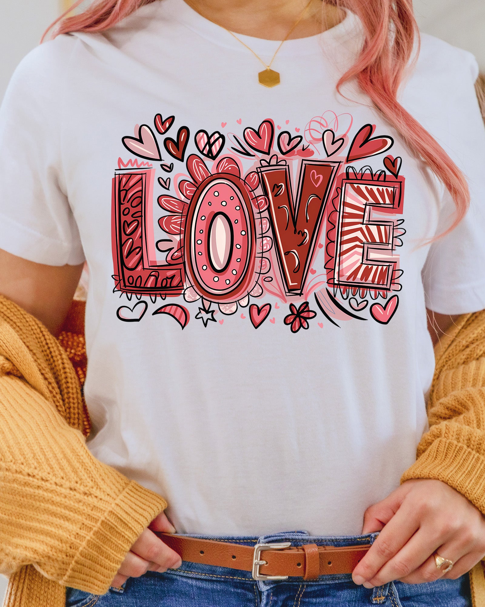 Valentine Love DTF Transfer Ready to Press