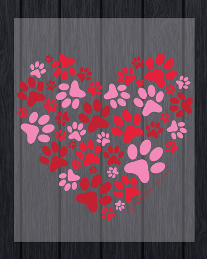Valentine Paws DTF Transfer