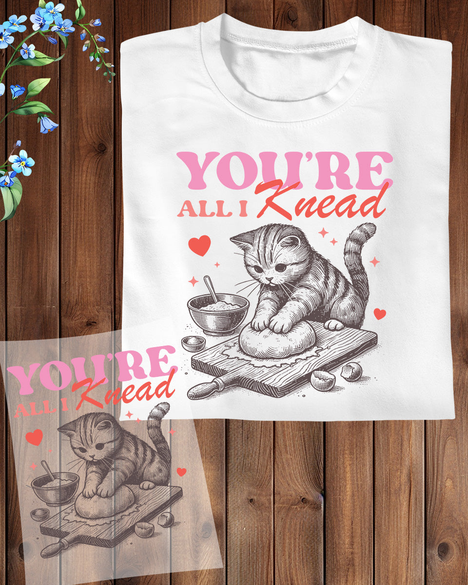 Valentines Day Cat DTF Transfer