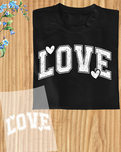 Valentine's Day DTF Transfer ready to Press Love Heat Transfer for Shirts Couple UV Sticker Girlfriend Boyfriend Wife Iron on Transfer