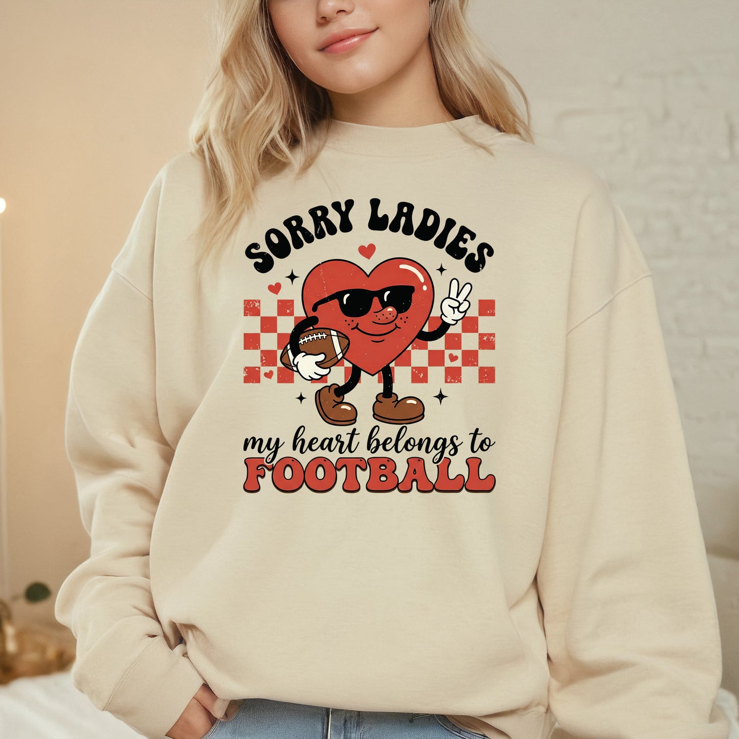 Valentines Day Football DTF Transfer