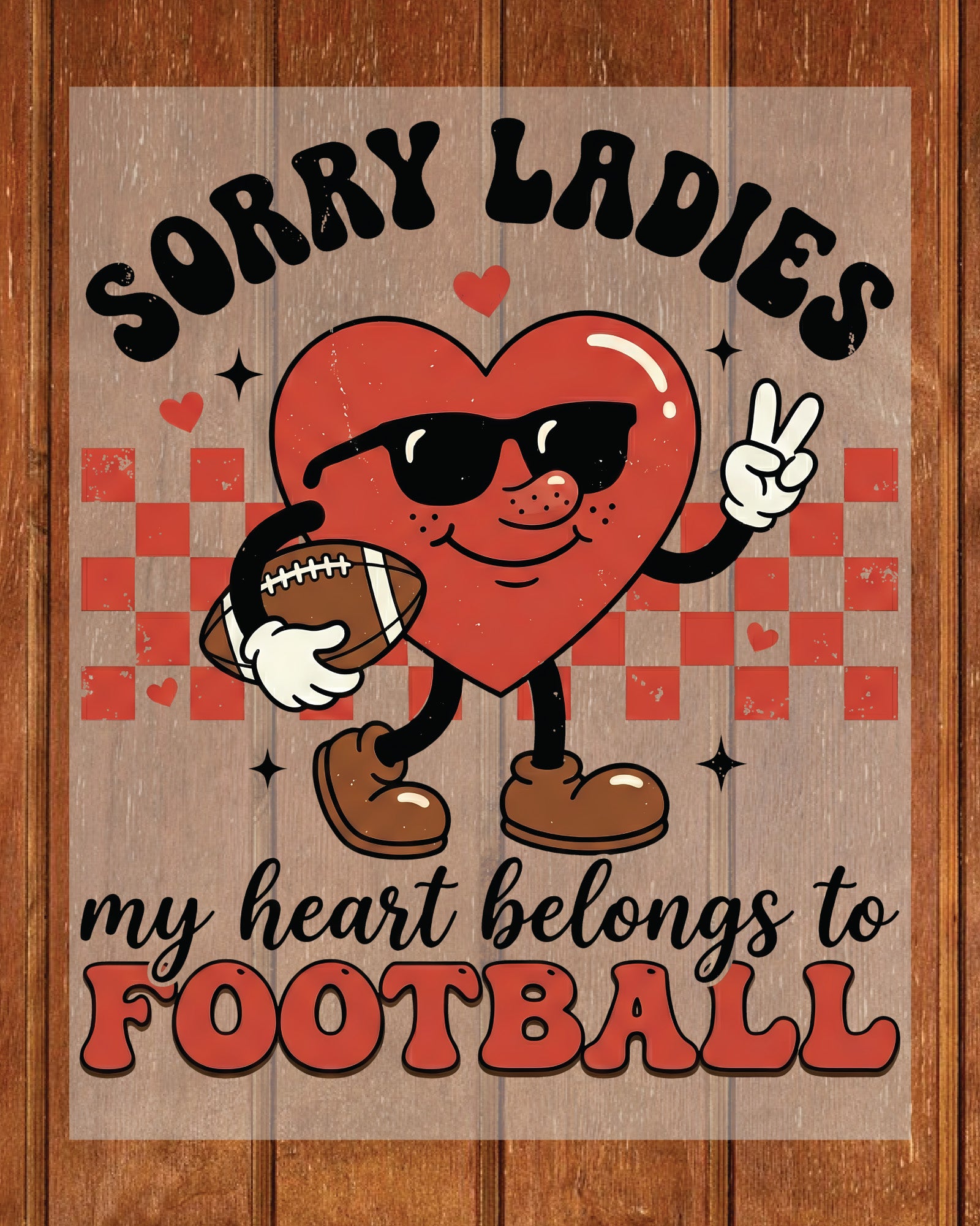 Valentines Day Football DTF Transfer