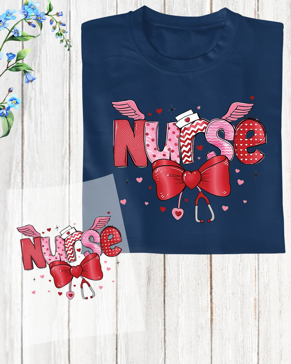 Valentines Day Nurse DTF Transfer