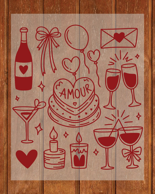 Valentines Day Party DTF Transfer Ready to Press