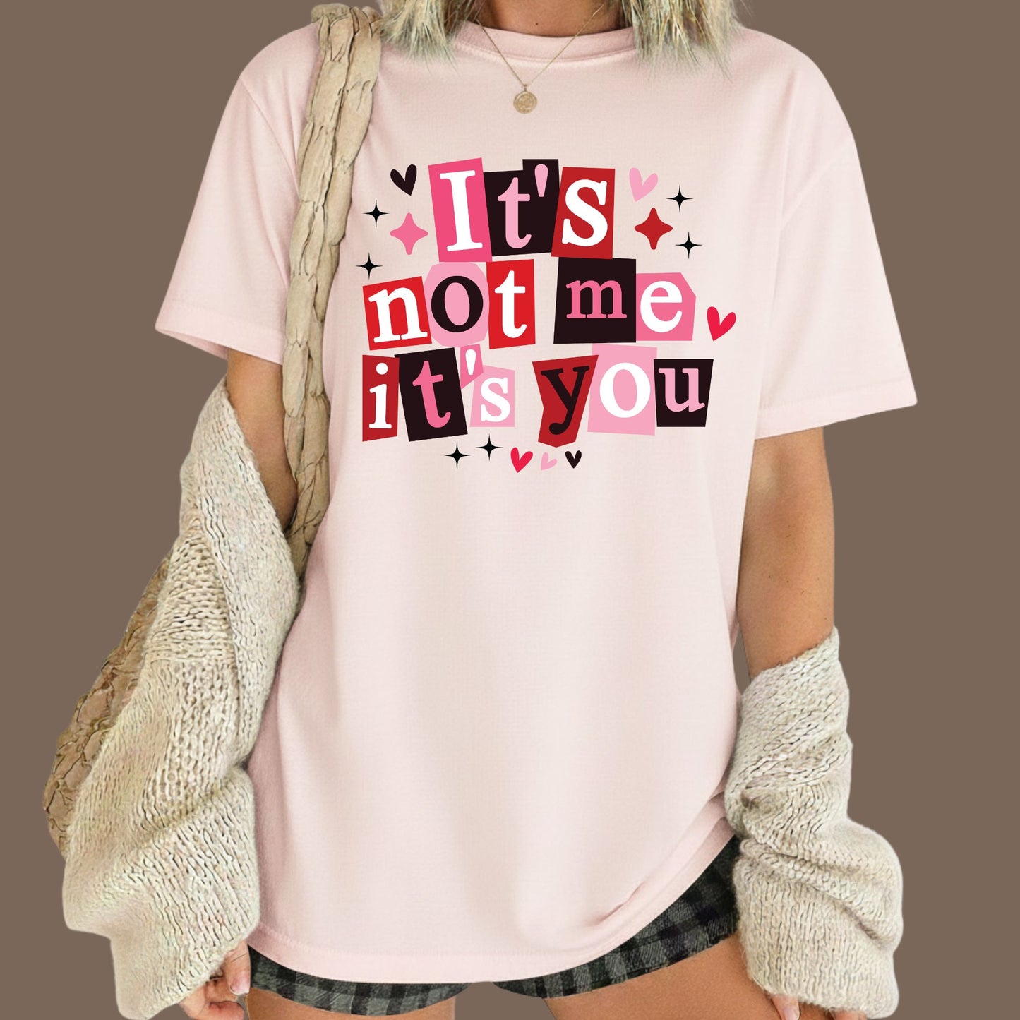 Valentine's Day Shirts It's Not Me Its You Tee, Comfort Colors T-Shirt, Valentine's Sweatshirt Bella Canvas Apparel for Girlfriend Wife