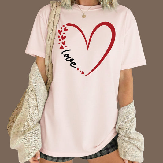 Valentine's Day Shirts Love Tee, Comfort Colors T-Shirt, Valentine's Sweatshirt Bella Canvas Apparel for Girlfriend Wife Mom Boyfriend