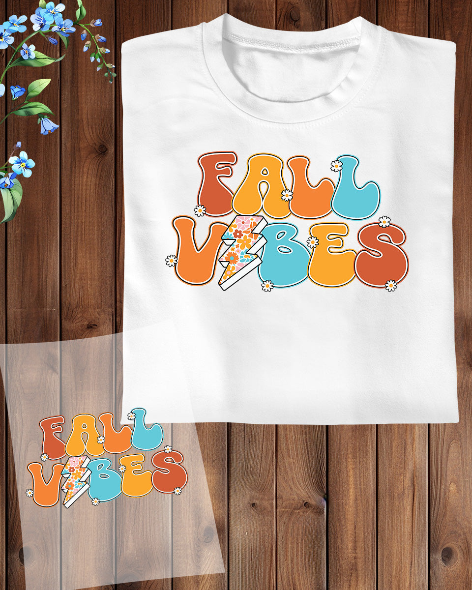 Fall Vibes Trendy DTF Transfer Film