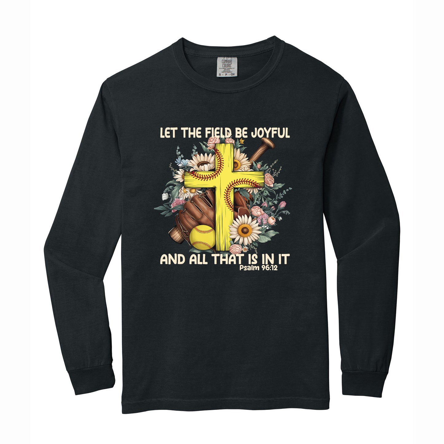 Softball Christian Comfort Colors T Shirt