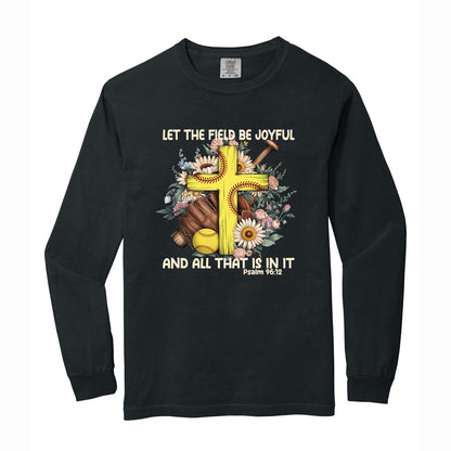 Softball Christian Comfort Colors T Shirt