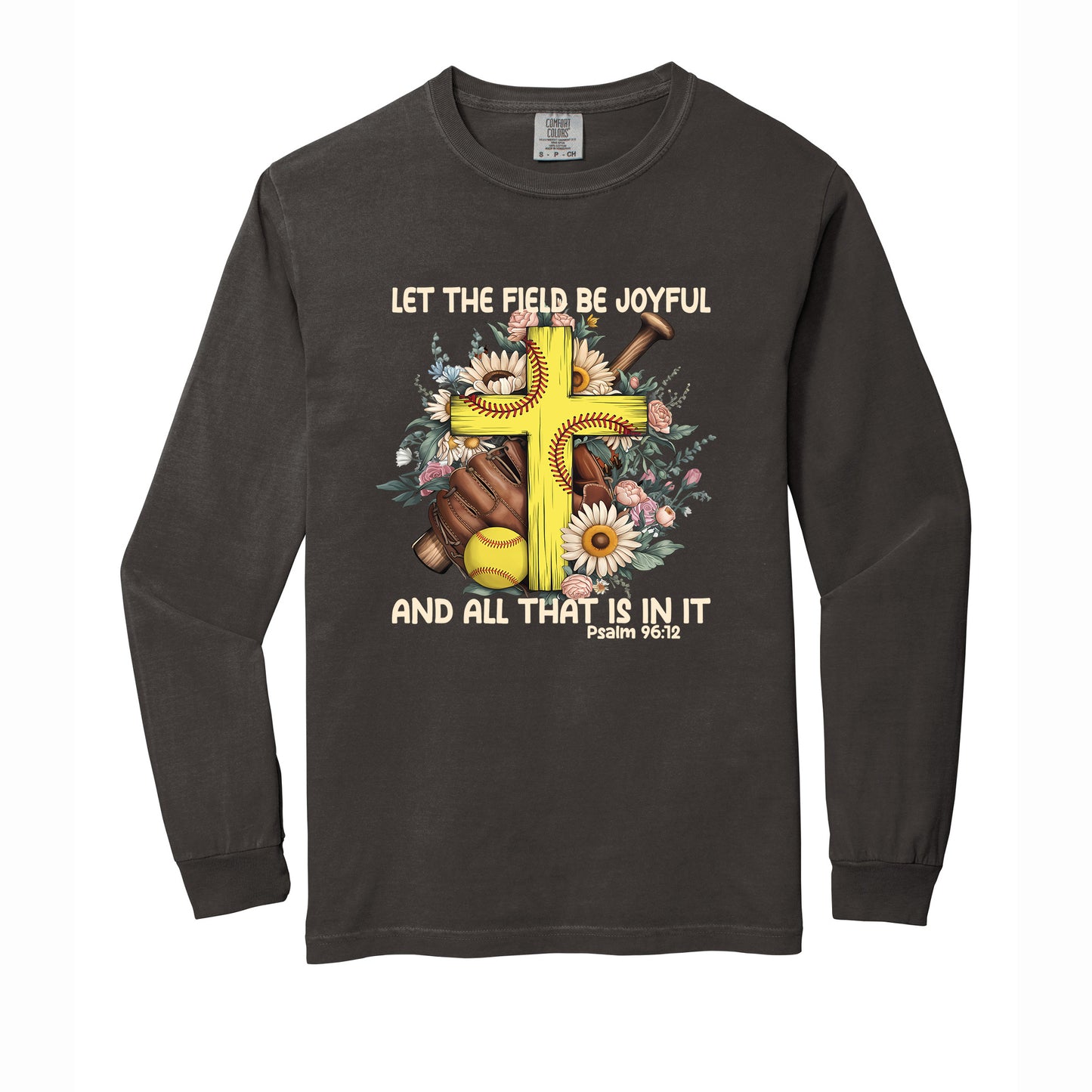 Softball Christian Comfort Colors T Shirt