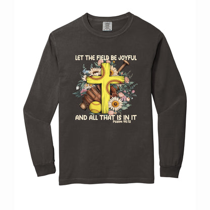 Softball Christian Comfort Colors T Shirt