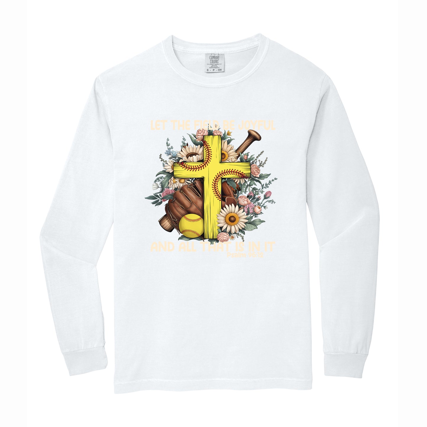 Softball Christian Comfort Colors T Shirt