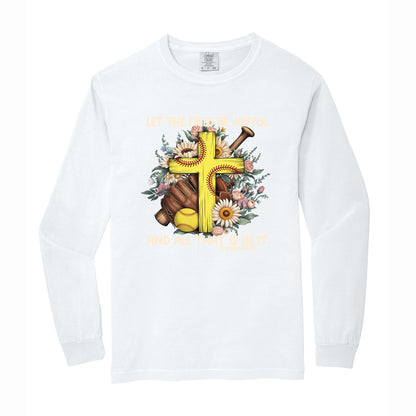 Softball Christian Comfort Colors T Shirt