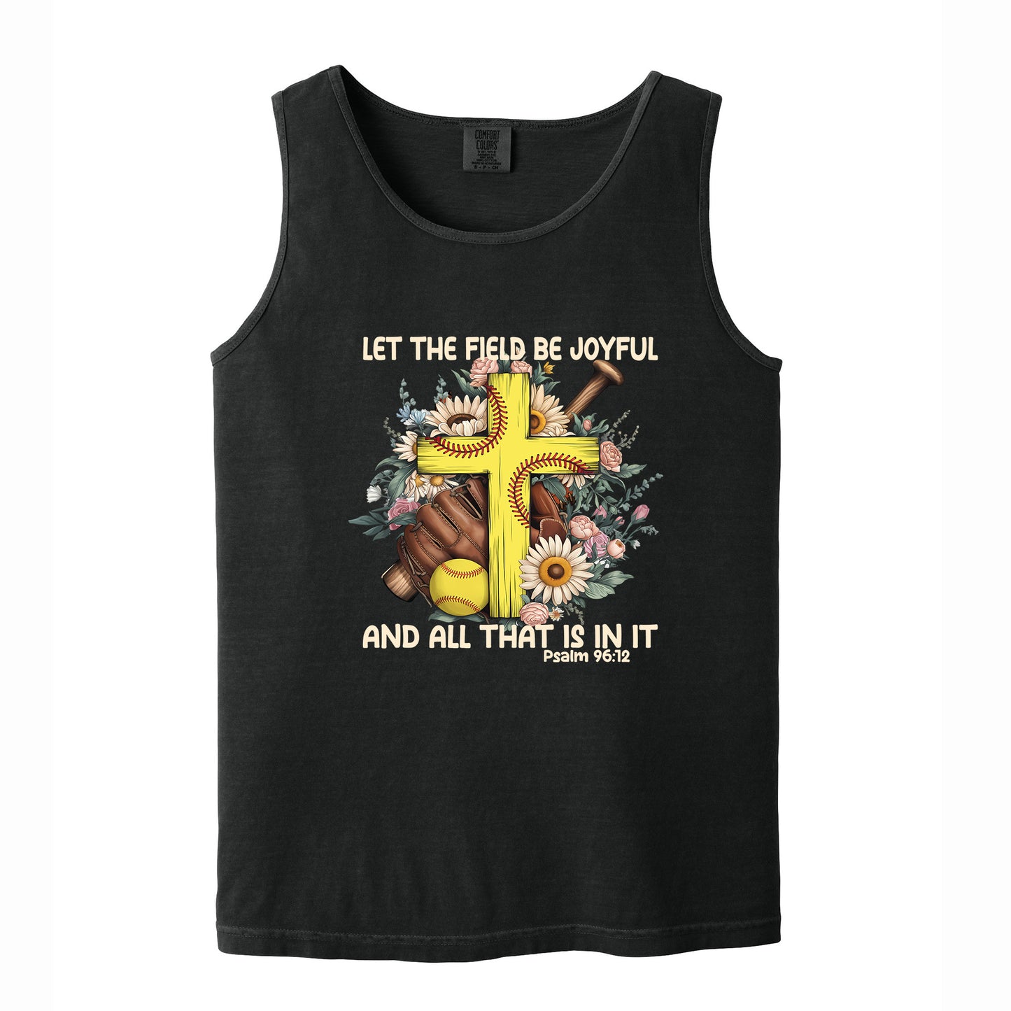 Softball Christian Comfort Colors T Shirt