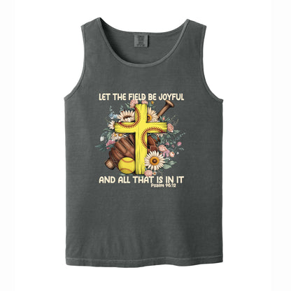 Softball Christian Comfort Colors T Shirt