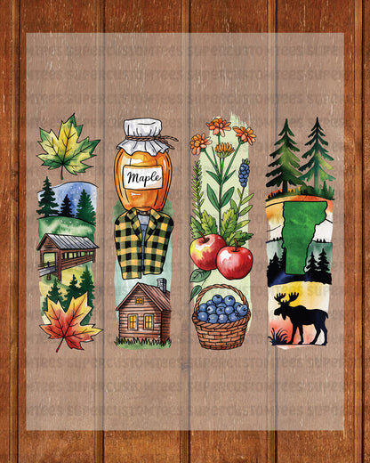 Vermont DTF Heat Transfer Ready to Press