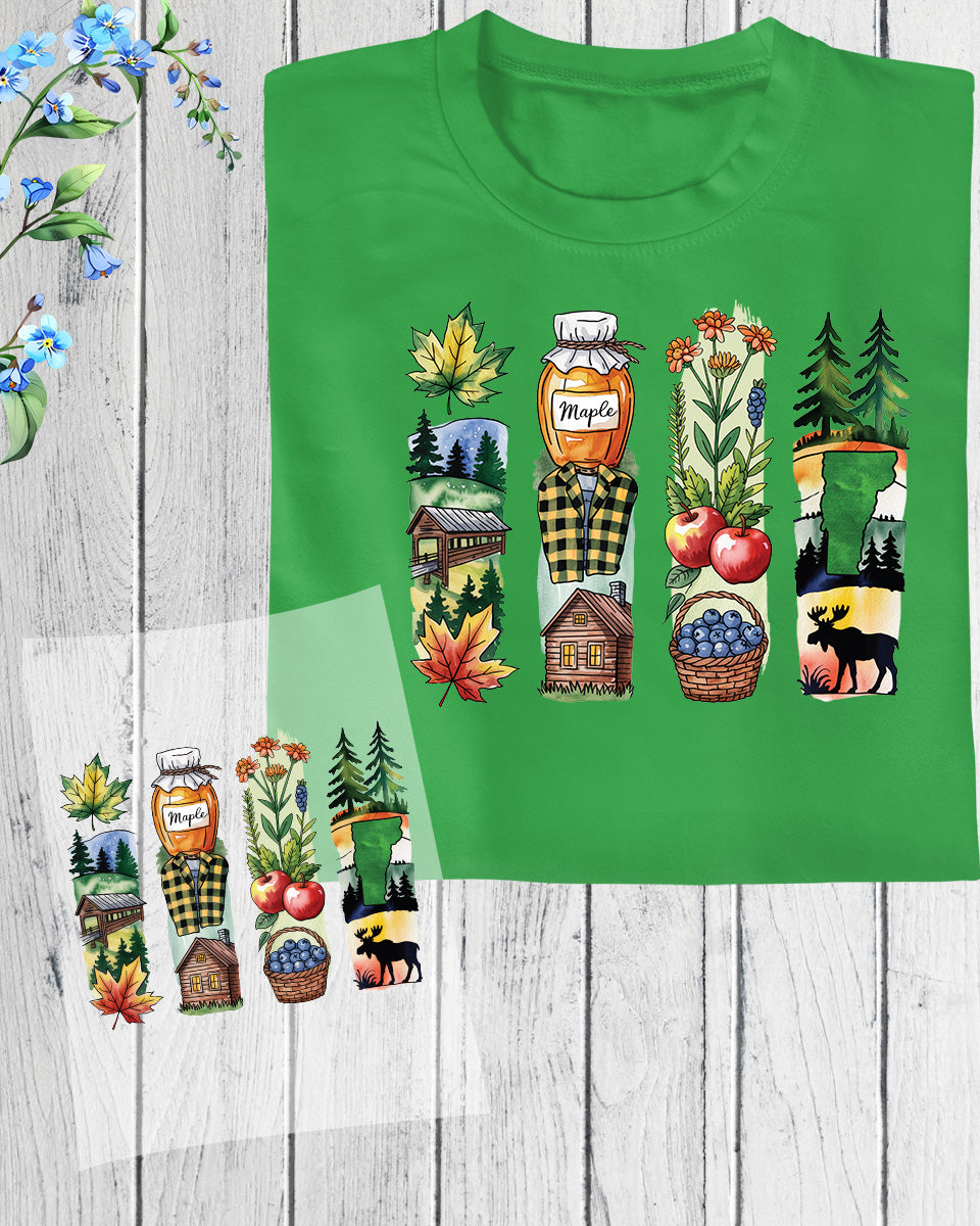 Vermont DTF Heat Transfer Ready to Press