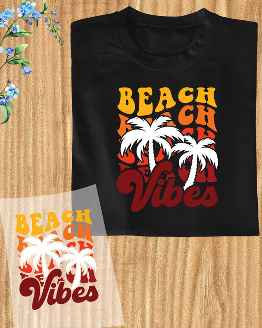 Beach Vibes Gift Surfing DTF Transfer Sheets