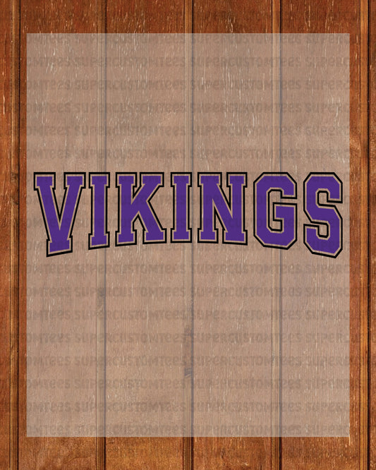 Vikings DTF Transfer Ready to Press