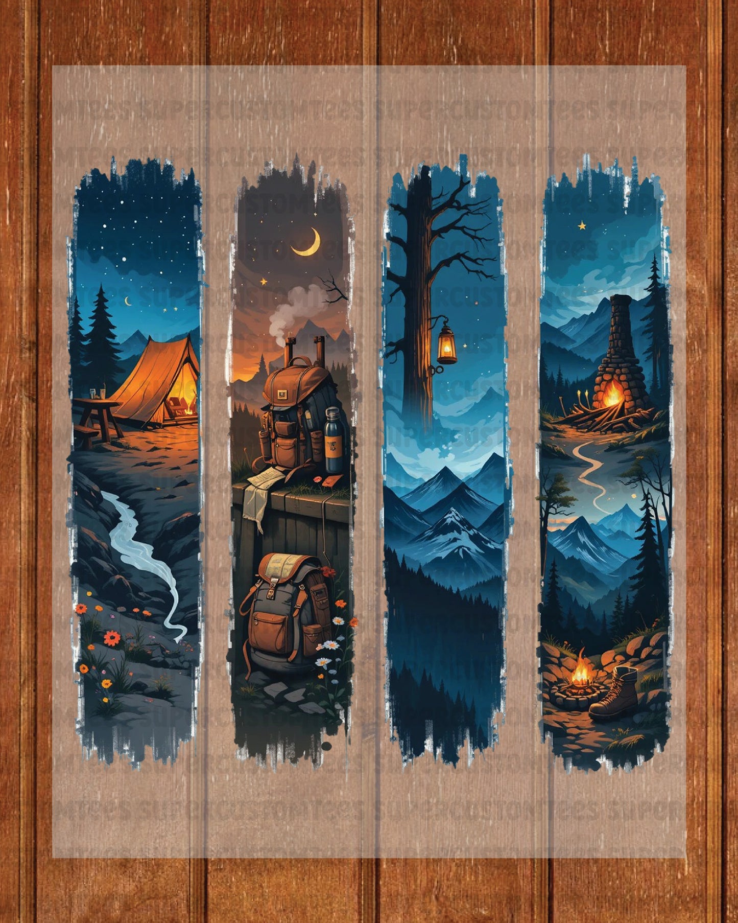 Vintage Camping Heat Transfer for Shirt