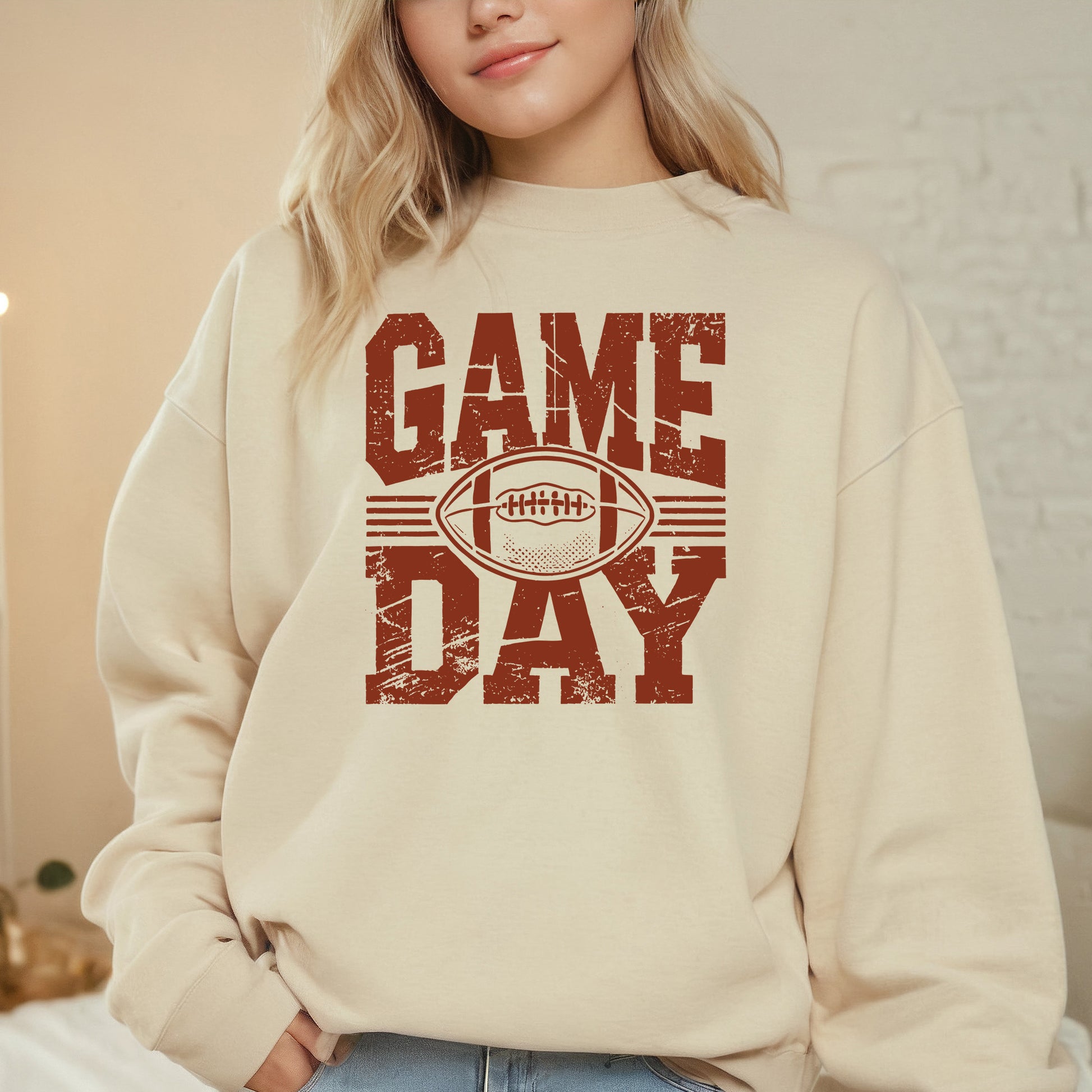 Vintage Football DTF Transfer ready to Press