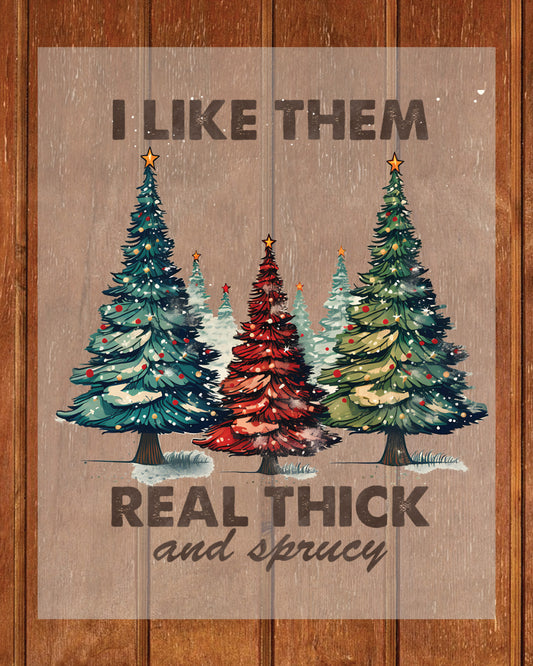 Vintage & Whimsy Christmas Tree Heat Transfer