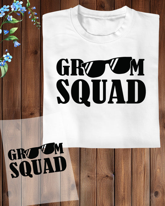 Groom Squad Trendy Gift DTF Transfer Film