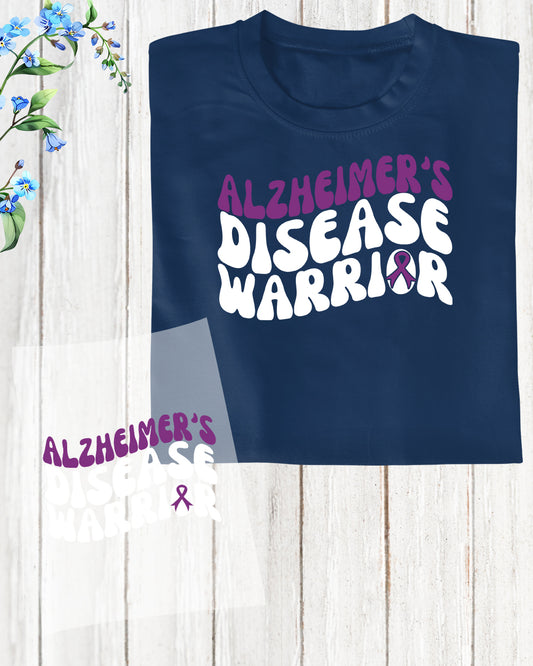 Alzheimer's Disease Warrior DTF Transfer