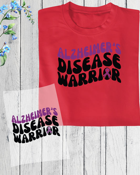 Alzheimer's Disease Warrior DTF Transfer Film