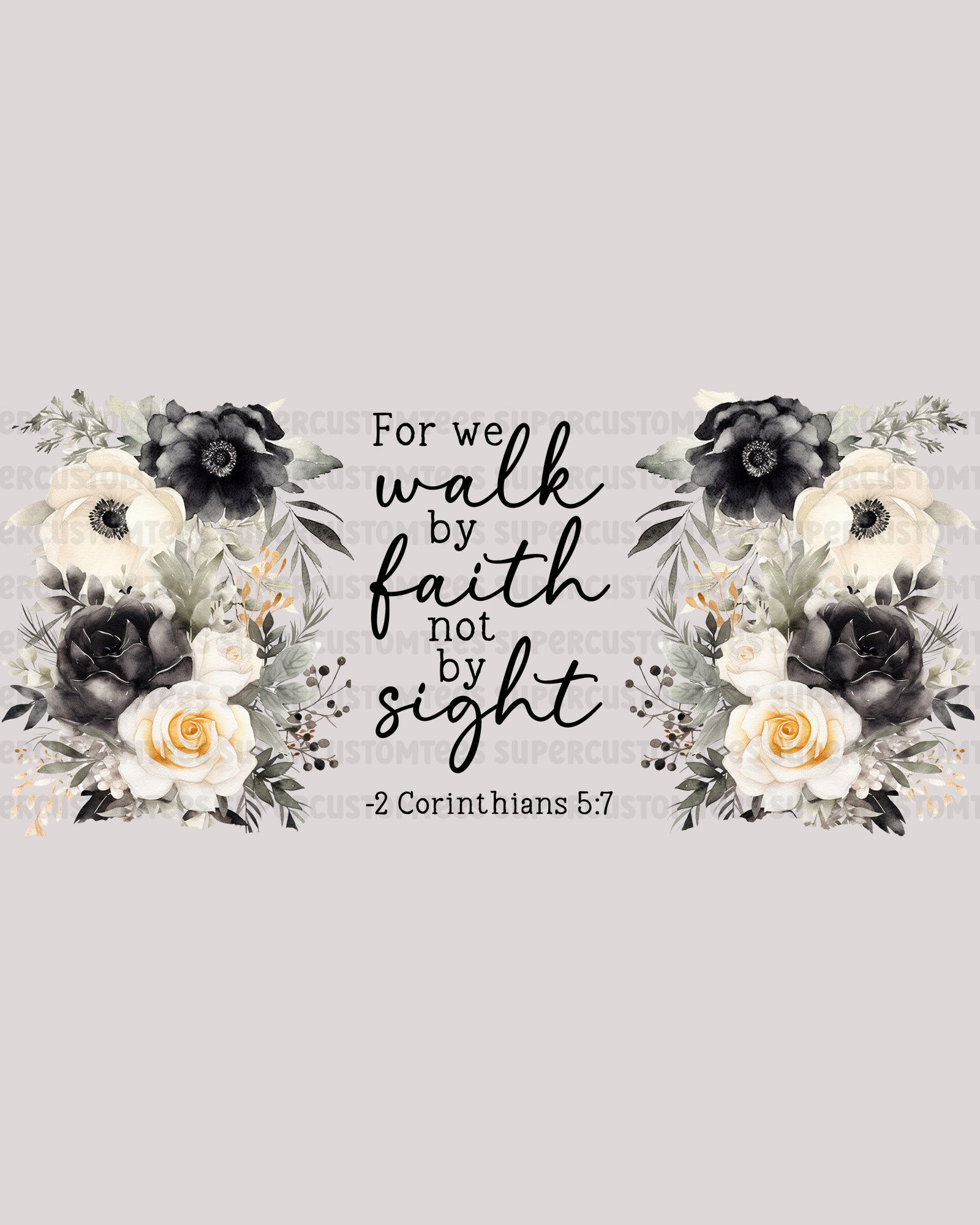 Walk By Faith Christian Tumbler UV DTF Decals